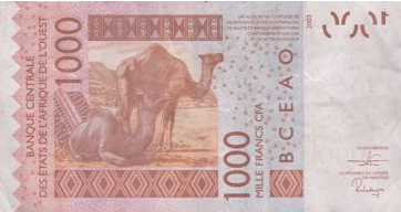 P715Ks Senegal W.A.S. K 1000 Francs Year 2019